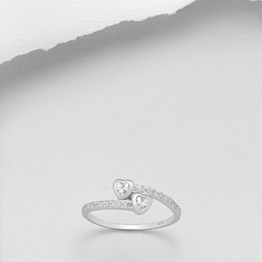 925 Sterling Silver Friendship Heart Ring